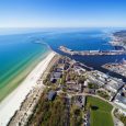 Liepaja city at Baltic sea, Latvia.