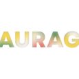 Taurage Lettering Decorated With Yellow, Green And Red Blurred Gradient. Illustration On White, Cut Out Clipart Elements For Design Decoration, Sticker, T Shirt Print, Banner, Apps, Web