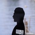 Silhouette Of Former Rock Singer Of Band Queen Freddie Mercury At Shore Of Lake Geneva On A Sunny Spring Day. Photo Taken April 4th, 2022, Montreux, Switzerland.