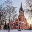 The View Of The Kemi Church Covered By Snow In Winter